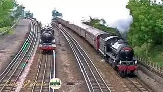 Steam on the Met 2000 Parallel running with 'B12' 61572 & 'K1' 62005 blasting up to Northwood
