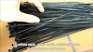 300 fascette in velcro nere 30 cm ilovecos