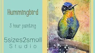 Speed Painting - Watercolor Hummingbird