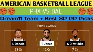 PHX vs DAL Dream11, PHX vs DAL Dream11 Team, PHX vs DAL, PHX vs DAL Dream11 Prediction, NBA Dream11