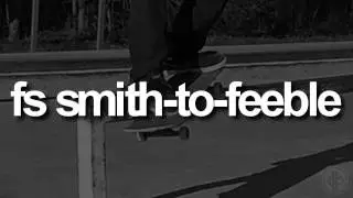 Frontside Smith-to-Feeble: First-Person Skateboarding.