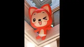 Inflatable cartoon mascot 4m hanging installation ornament lovely doll