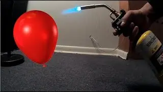 Fire Torch vs Helium Balloons!
