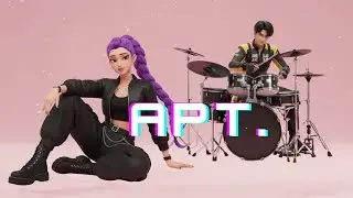 Kpop Demon Hunters cover APT: Rumi, Mira, Zoe, Jinu, Mystery, Romance| Official Music Video