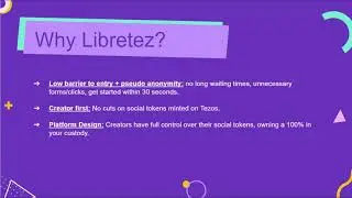 Libretez - Top Blockchain Startup hackathon submission for Tezos category