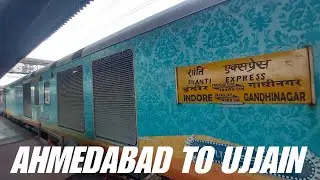 19309 SHANTI EXPRESS | Ahmedabad to Chhayapuri | Indian Railways | Loco, Departure & Run Scenes