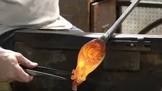 Fabrication sculpture de verre Murano