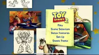 Pixar DVD Menu Play Movie Sequence