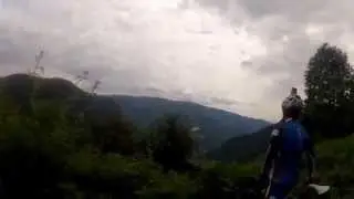 Asiago plateau - receiving instructions on the hard cycling ahead