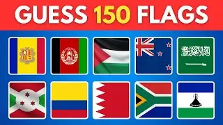 Guess The Country By The Flag Quiz 🚩 | Can You Guess 150 Flags?