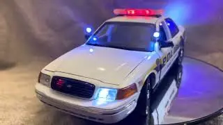 1/18 scale New Haven CT K9 Police Diecast model police car with working lights and siren