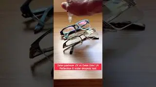 Duravision Gold uv VS Duravision platinum uv coating : Refelection & Hydrophobic Test