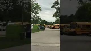 School and minibuses parked 2021