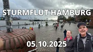 Sturmflut Hamburg 05.10.2025 - die erste Flut im Herbst
