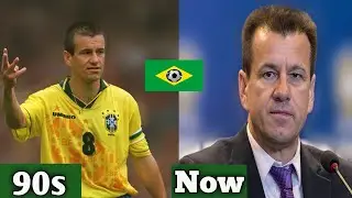 20+ Greatest BRAZIL 🇧🇷 Football Legends of the 1990s ⚽ Then and Now | Football Legends
