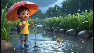 Rain, Rain, Let&rsquo;s Catch a Fish | Fun Rainy Day Song for Kids | Playful Nursery Rhyme Adventure
