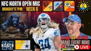 NFC North Open Mic with Mane Event Mike.   Lions Rule the North