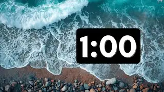 1 Minute of Calm 🌊 | Gentle Wave Sounds & Relaxing Music for Quiet Reflection