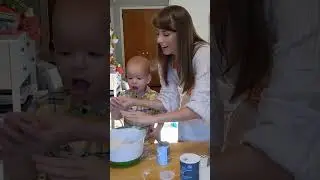 🥧 Ever baked with a toddler? 😳 #CHAOS #shorts