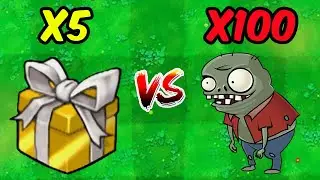 PVZ 1 Hybrid Challenge - 5 Golden Hybrid  Boxes Vs 100 Imp - Who Will Win?