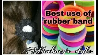 Best out of waste from hair rubber bands crafts idea | DIY HOME DECOR
