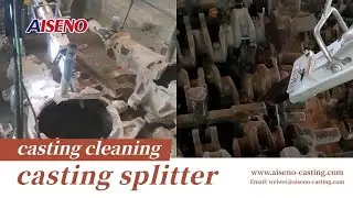 This casting gate separator can handle various ferrous materials