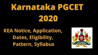 Karnataka PGCET 2020: KEA Notice, Application, Dates, Eligibility, Pattern, Syllabus