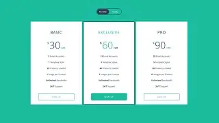 Responsive Flipping Price plan Design