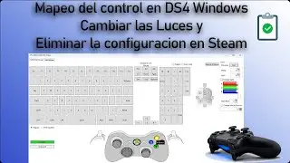Mapeo del control DS4 Windows | Cambiar la luz led | Eliminar la configuracion en Steam