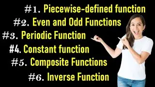 Piecewise-defined function, Even & Odd Functions, Periodic Function, Constant & Composite Functions