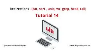 Linux Basics Lecture 14 - Redirection Commands ( cat, sort , uniq, wc, grep, head, tail) Urdu/Hindi