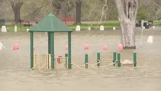 Risk of erosions for flooded areas of Merced County