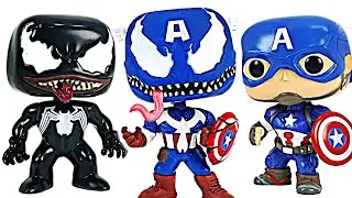 ¡Increíble! ¡El Captain America se convierte en el Captain America Venom! | Juguete DuDuPop
