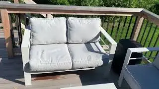 Solaste Outdoor Loveseat Aluminum Patio Furniture Sofa, All Weather Metal Outdoor Couch Review