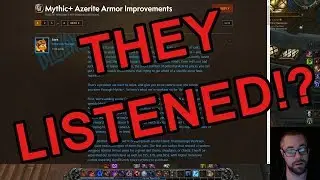 Insane Mythic + Azerite Armor Changes in 8.1 Tides of Vengeance