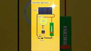Smart Solar LED Circuit with Lithium Battery