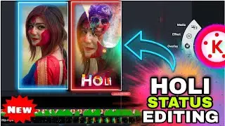 Holi status video kaise banaye | Holi status video editing | How to make holi status video