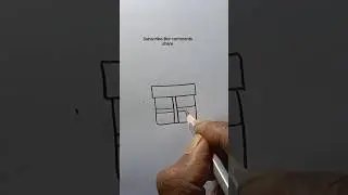 Gift Box Drawing very Easy #shots #tutorial