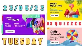 Amazon Today Quiz Answers || Amazon Daily Quiz Answers Today 23 May 2023 Tuesday | Amazon Daily Quiz