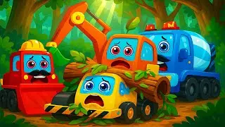 Excavator & Dump Truck Transport Sand On The Road | Funny Construction Story
