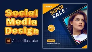 Facebook Post Design in Adobe Illustrator | Facebook Poster Design | Project-21