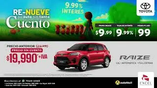 Renueva tu auto con la Toyota Raize Autom&aacute;tica Full Extras.
