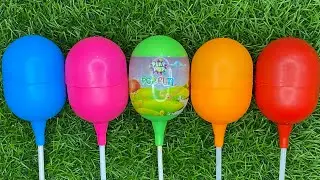 New Glitter Rainbow Lollipop Candy I Cutting | ASMR | Satisfying Video#123