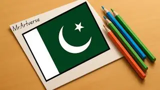 Can You Paint a Flag This Fast? (Pakistan Speed Painting)