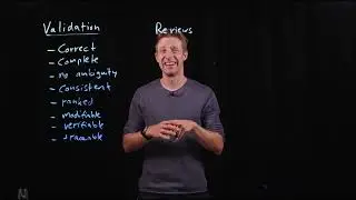 Module 01: Requirements Engineering, Part 05: Validation