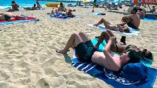 🌞HOLIDAYS in Barcelona Spain🇪🇸CONTINUE | Relaxing Beach Walk 2025 | Mediterranean Summer Vibes in 4K