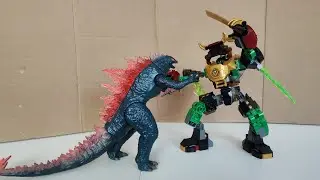 GODZILLA VS LLOYD'S ELEMENTAL POWER MECH