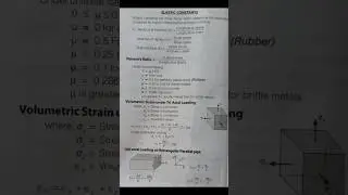 Elastic Constants Explained in 20 Seconds! 💥 #Civil           #shorts  #civilengineering #exam
