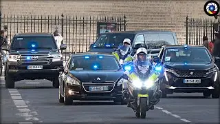 President Zelensky's IMPRESSIVE MOTORCADES in Paris // Convois du Pr&eacute;sident Zelensky &agrave; Paris