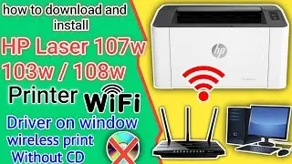 Как подключить принтер HP Laser 107w к Wi-Fi. Настройка беспроводного подключения принтеров серии...